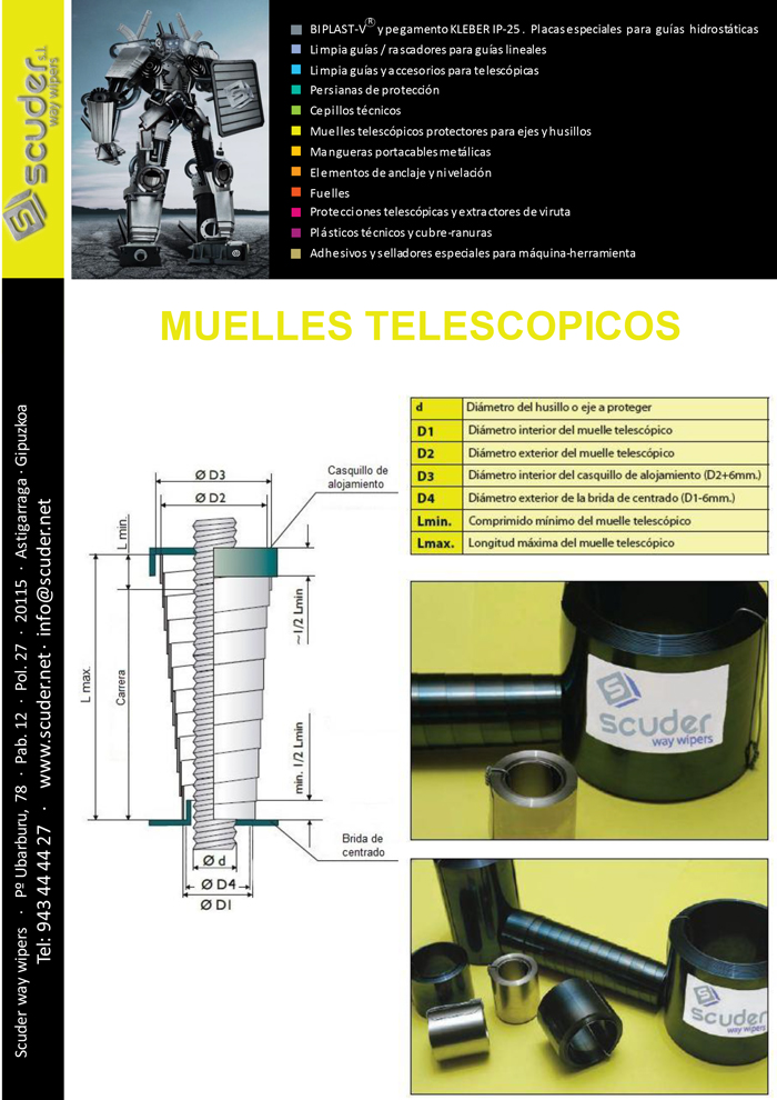 Catálogo MUELLES TELESCOPICÓS 2024