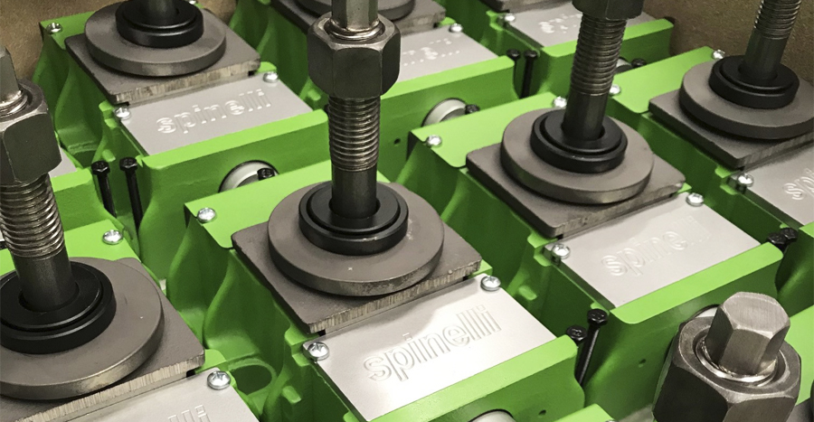 Niveladores y elementos de nivelación SPINELLI para máquina-herramienta color verde